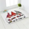 Christmas Decorations Home Decoration 40X60 Anti-skid Soft Door Mat 2022 Merry Elk Snowman Blanket Ottoman