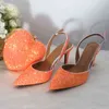 ドレスシューズZapatos de Boda Con Punta en Pico y Brillantes Para Mujer CalzadoTacónAlto Fino Fiesta 220303