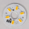 100PCS/LOT LED5730 SMD Lamp Beads 3W Bulbs Bicolor Warm White Dimmable Aluminum Substrate Downlight Round Lamps Plate for led Bulb