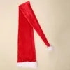 여분의 긴 메리 성인 어린이 산타 클로스 모자 선물 크리 에이 티브 모자 크리스마스 트리 장식 휴가 이벤트 파티 용품