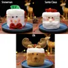 Christmas Decoration Xmas Children Gift Candy Bags Santa Claus Cartoon Elk Mini Apple Storage Bag Festival Party Decor Pack BH5169 WLY