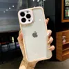 Fundas de teléfono con protección de lentes a prueba de golpes, Color caramelo, para iPhone 13, 11, 12 Pro, X, XR, XS, Max, 7, 8 Plus, cubierta acrílica dura transparente