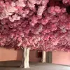 Konstgjorda Silkblommor Simulering Kryptering Cherry Blossoms Branches String för DIY Wedding Home Party Ornament Tak Dekoration 100pcs