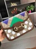 Brand Green Color Women's Messenger väskor Autumn New Female Literary Single-Shoulder Bag Minority Design Cross-body Bag Trend 221g