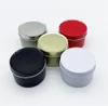 Groothandel opbergdozen Bins kaarsen tin 5oz containers metalen kast voor droge lippenbalsem, kruiden, kamperen, feest gunsten KD1