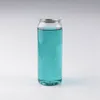 Plastic Beverage Bottle Pop Can 350ML 500ML 650ML Ring-pull Can Round Water Bottles Disposable food grade PET Juice Cups RRE10862