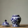 Jingdezhen-Porzellan, handbemalt, blaues und weißes Porzellan, allgemeiner Tank, neue chinesische Dekoration, klassische Dekoration für Zuhause, Arbeitszimmer, 210310