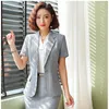 Women's Suits & Blazers Formal Ladies Pink Blazer Women Jackets Half Sleeve Work Wear Female Clothes Office Uniform Style