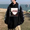Anime Tokyo Ghoul Pullovers Tops Långärmade Hoodie Male Cloth Y1120