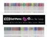 100 Renkler Yaratıcı Flaş Jel Kalemler Seti, Yetişkin Boyama Kitapları için Glitter Jel Kalem Dergiler Çizim Doodling Sanat İşaretleyiciler