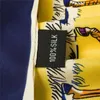 Pobing 100% Twill Silk Sciarpa Sciarpa Quadrato Donne Euro Marca Design Francese Dieci Cavallo Stampato Scialli di alta qualità Bandana Lady Foulard