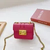 Çocuk Prenses Çanta 2021 Çocuklar Klasik Retro Kilit Küçük Kare Çanta Ebeveyn-Çocuk Zincir Crossbody Çanta Mini Değişim Çanta Kadın F908 Için