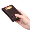 Porte-cartes en cuir véritable hommes portefeuilles homme porte-monnaie entreprise ID mode luxe solide Murse petit portefeuille 2022