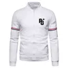 Homens Pearly Casual Print Gates Design Casaco Outdoor Homem Baseball Tops Masculino Slim Fit Sports Zipper Jacket Outono e Inverno 211214