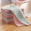 Kitchen Cleaning Wiping Rags Dish Cleaning Cloths Water Absorption Anti-grease Dish Cloth Microfiber Color Washing Towel Magic DH8758