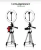 Youtube Makyaj Video Canlı Çekim LED Halka Işık Halka Lambası 6 7 10 inç Telefon Tutucu Ile Tripod Stand Selfie Ringlight Daire Tikok Lamba