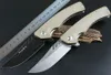 Top Quality Flipper Folding Knife D2 Stone Wash Blade Sand G10 + Stainless Steel Handle Ball Bearing Fast Open EDC Pocket Knives