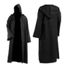 Ny Darth Vader Terry Jedi Black Robe Jedi Knight Hoodie Cloak Halloween Cosplay Costume Cape för vuxen G09254495018