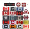 カナダの収集可能な旗刺繍パッチカナダメープルリーフパッチ戦術的なナショナルエンブレムアップリック刺繍バッジ