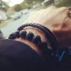 8 mm Strang Unisex-Armband aus Naturstein mit runden Perlen, modisch, klassisch, elastisch, Malachit-Türkis-Kristall-Armreif, handgefertigter Chakra-Schmuck