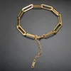 Link, Chain ZMFashion Bracciale cubano a graffetta per donna Uomo Braccialetti a maglie rettangolari in acciaio inossidabile Cavigliera Regalo all'ingrosso di gioielli