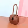 Bolso de cuero para mujer, diseño de nicho, bolso wonton, bolso de mano, moda wonton dumpling Satchel