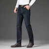 Spring Autumn Cotton Jeans Men High Quality Famous Brand Denim trousers soft mens pants thick jean fashion Big size 40 42 44 210716