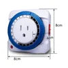 Timers 125V EU/US Plug Mechanical Program Timer Switch Socket 24 Hour Wall Outlet Protector Energy Saveing