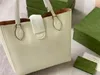 Hochwertige Designer-Damen-Einkaufstaschen, reine Farbe, doppelter metallischer Buchstabe, Hanrdware-Schnalle, Handtaschen aus echtem Kalbsleder, Composi324T