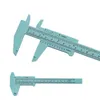 Plast Vernier Calipers Gauge Micreter 0-150mm Mini Student Ruler Standard ABS Noggranna mätverktyg 5 färger