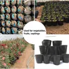 Planters & Pots 20-300PCS 15 Sizes Of Plastic Grow Nursery Pot Home Garden Planting Bags For Vegetable Flowers Plant Container Starting Box