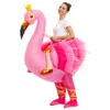Mascot CostumesAdult Flamingo Inflatable Costumes Christmas Halloween Costume Masquerade Party Cartoon Role Play Dress Up for Man 243c