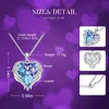 CDE Dames Zilveren Kleur Verfraaid met Crystals Ketting Angel Wings Heart Hanger Valentines Gift