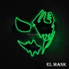 Costume Accessoires Date Éclairage Masque Night Club Cool Mode LED Masque Rougeoyant EL Fil Masque décoration Pour Halloween Noël Horreur Hou