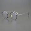 Mode zonnebrillen frames vintage piloot titanium leesbril frame voor mannen damesmyopie optische recept bril retro ronde oog
