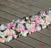 ArtificialFlower Arrangemang Silk Gypsophila BabysBreath Flower Row Decor for Wedding Backdrop Party Supplies Props 100cm