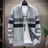 Heren Herfst / Winter Casual Plaid Sweater, Vest, Dikke Fleece Sweater, Fashion Jacket, Merk, Herenkleding 211221
