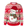 Men's Sweaters Men Women Snowflakes Snowman Reindeer Ugly Christmas Xmas Jumpers 3D Funny Printed Autumn Winter Crew Neck Sweatshirt