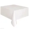 Vaisselle Jetable 137x183cm Nappe En Plastique Solide Couleur Mariage Fête D'anniversaire Table Couverture Rectangle Bureau Chiffon Essuyer Nettoyer Couvre