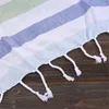 Towel Turkish Cotton Bath Sauna Striped Sports Beach With Tassels For Women Outdoor Sunscreen Portable Water Absorbent