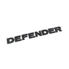 3D Stereo Letters Badge Logo Sticker ABS For Defender Head Hood Nameplate Black Gray Silver Decal Car Styling1498091