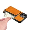 Wallet Case with Leather Zipper Bag Card Holder Phone Cases for iPhone 15 14 12 13 Pro Max Plus