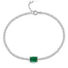 Cultivate Emerald Lab a créé un bracelet de tennis classique en diamant S925 plaqué or avec un bracelet pour femme en or