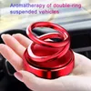 Car Aromatherapy Double Rings Rotary Suspension Rotating Air Freshener Dashboard Perfume Car Auto Diffuser Perfume Car Ornament