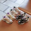 Moda Sneaker Dziecko 2021 Jesień Chłopcy Oddychająca Siatka Powierzchnia Dziewczyny Szycia Casual Szkolne Buty Nowe Buty Gorące antypoślizgowe Buty G1025