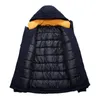 Jaqueta de lã de inverno masculina 2 em 1 casaco quente outwear liner removível para baixo parka waterproof windbreaker plus tamanho 6xl 201225