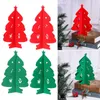 Decorazioni natalizie in feltro albero desktop ornamenti set bambini regalo di Natale fai da te panno tridimensionale art decorazione della casa
