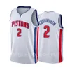 2021 2022 Nouveau choix de basket-ball 2 Cade Cunningham Jerseys 4 Evan Mobley 7 Jalen Vert Noir Bleu Blanc Rouge Bon pour l'équipe d'uniforme de chemise d'homme enverra un numéro réel