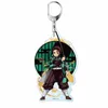 Japan Anime Keychain Demon Slayer Söt Tanjirou Inosuke Gåva till pojke Tjejväska Telefon Hängsmycke Trinket Nezuko Nyckelring Tillbehör G1019