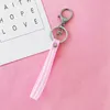 Portachiavi in ​​silicone in gomma Keychains Candy Color PVC Creative Key Anelli per le donne Girls all'ingrosso portachiavi accessori portachiavi